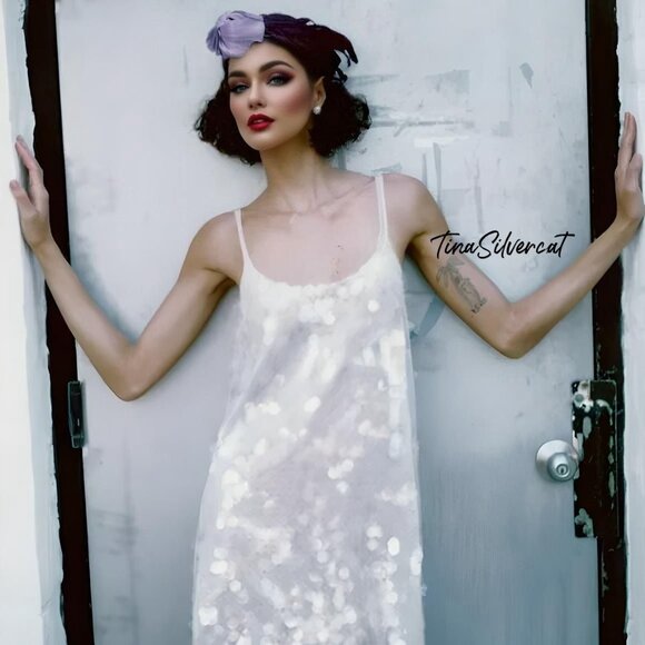 Zara Headpiece With Feathers Purple NWT main image 5